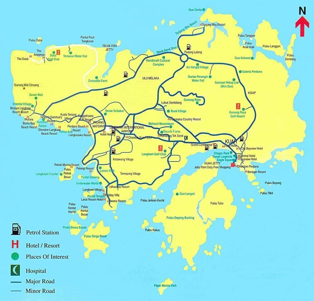 خريطة ماليزيا langkawi