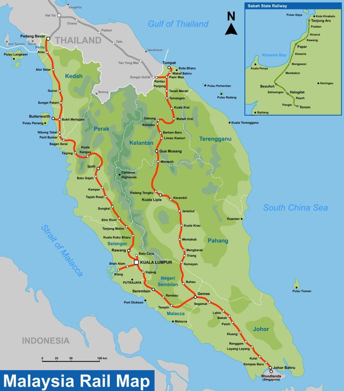 ktm خريطة الطريق ماليزيا