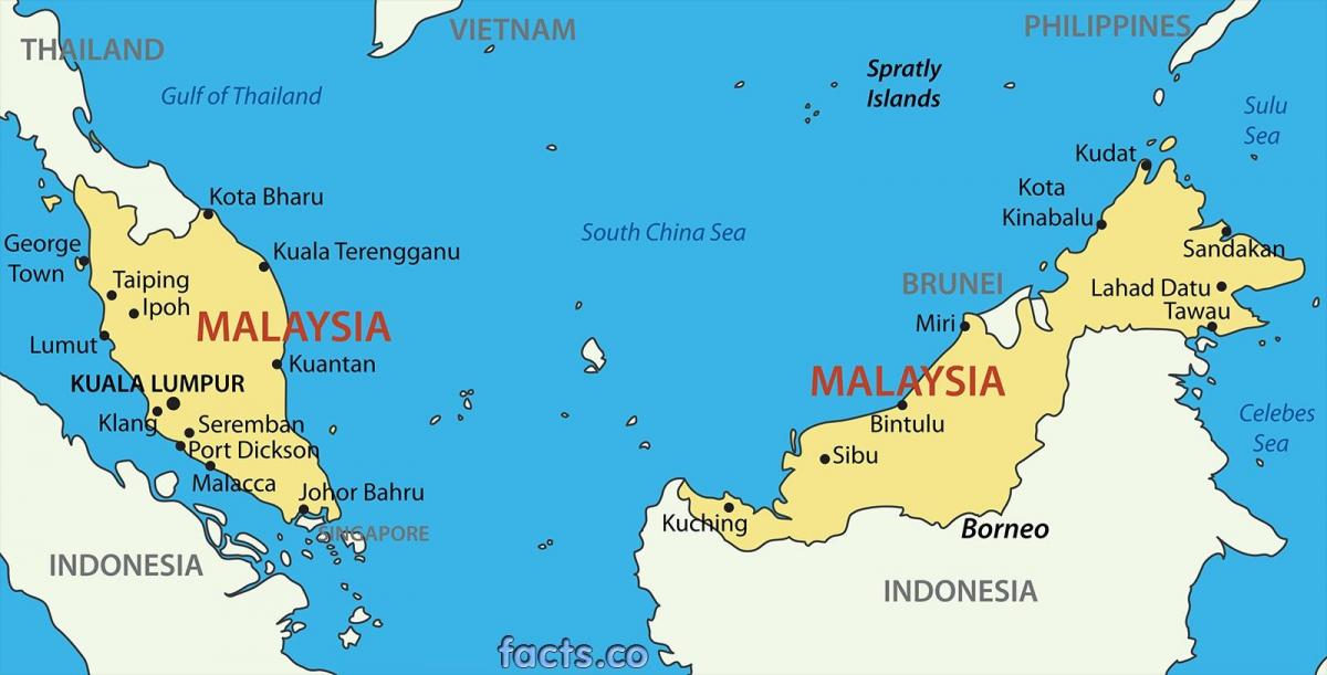 خريطة ماليزيا