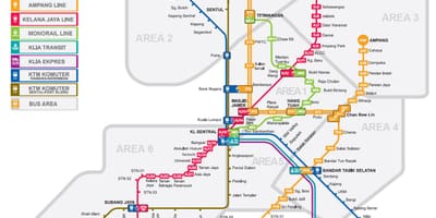 Lrt خريطة ماليزيا 2016